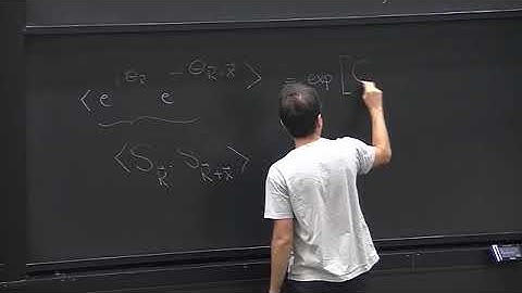 Lecture 9 - Statistical Mechanics by Pedro Vieira