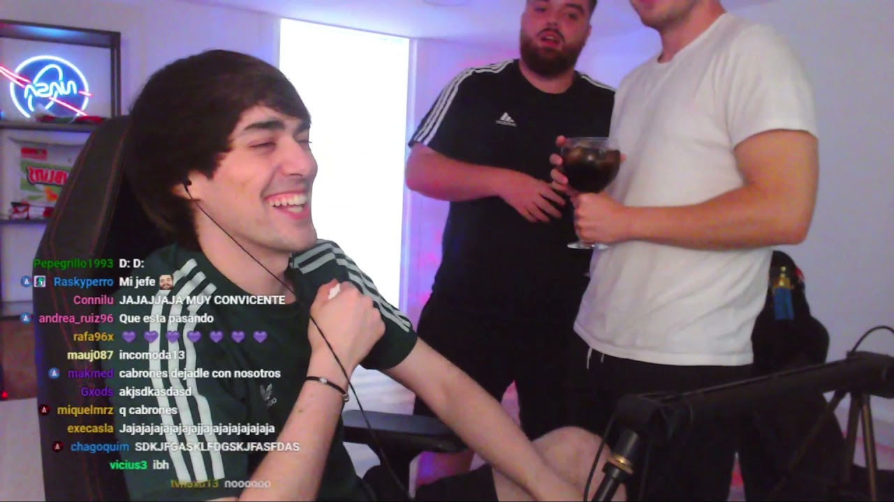Ibai y Reven entran al stream de Ander borrachos🍷🍸