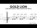 Gold lion  trinity rock  pop drums  initial old