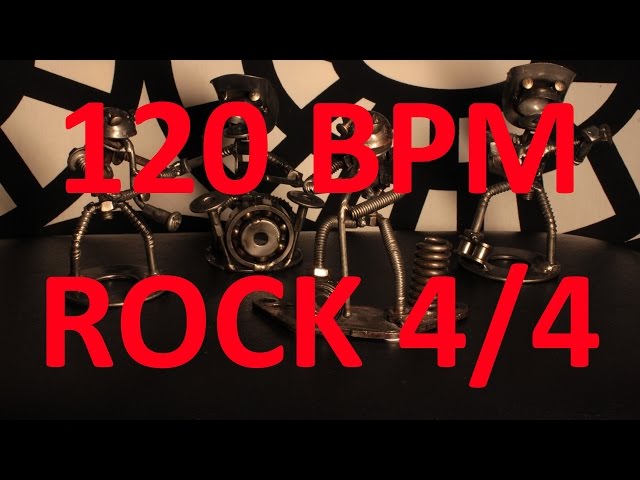 120 BPM - ROCK - 4/4 Drum Track - Metronome - Drum Beat class=
