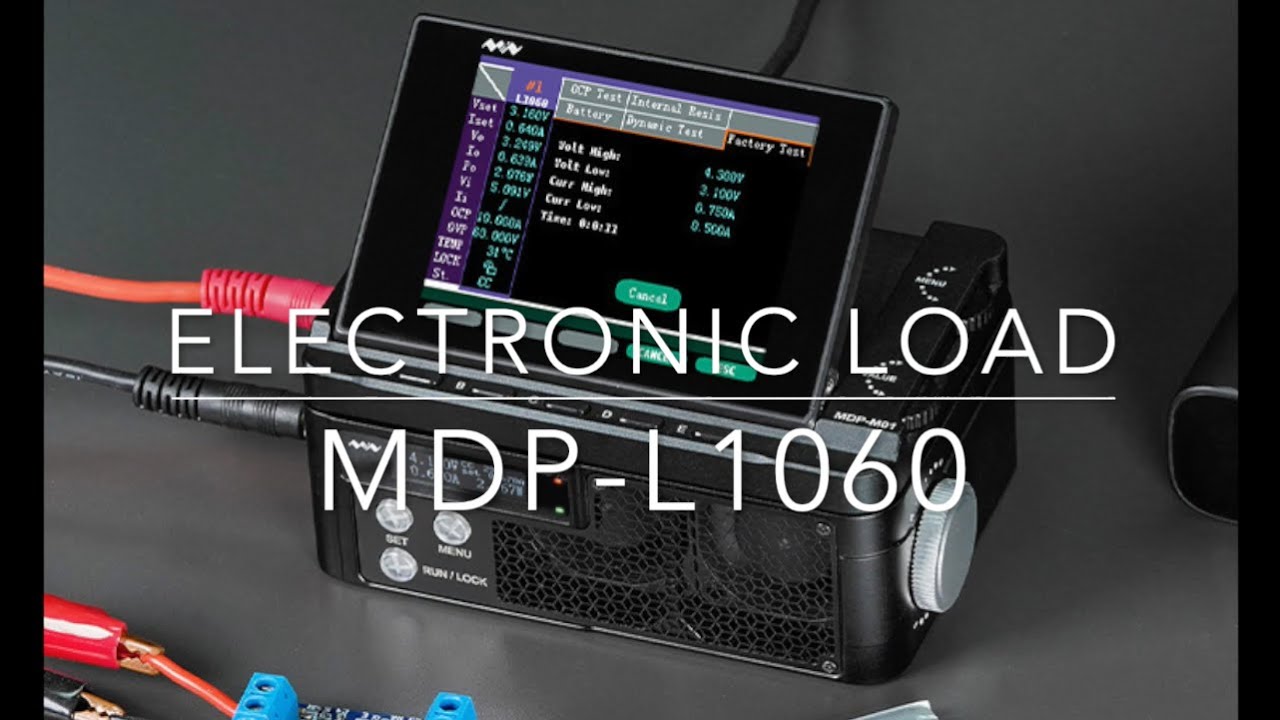 Mini Ware Electronics Tutorial MDP-L1060 Electronic Load from Miniware - YouTube