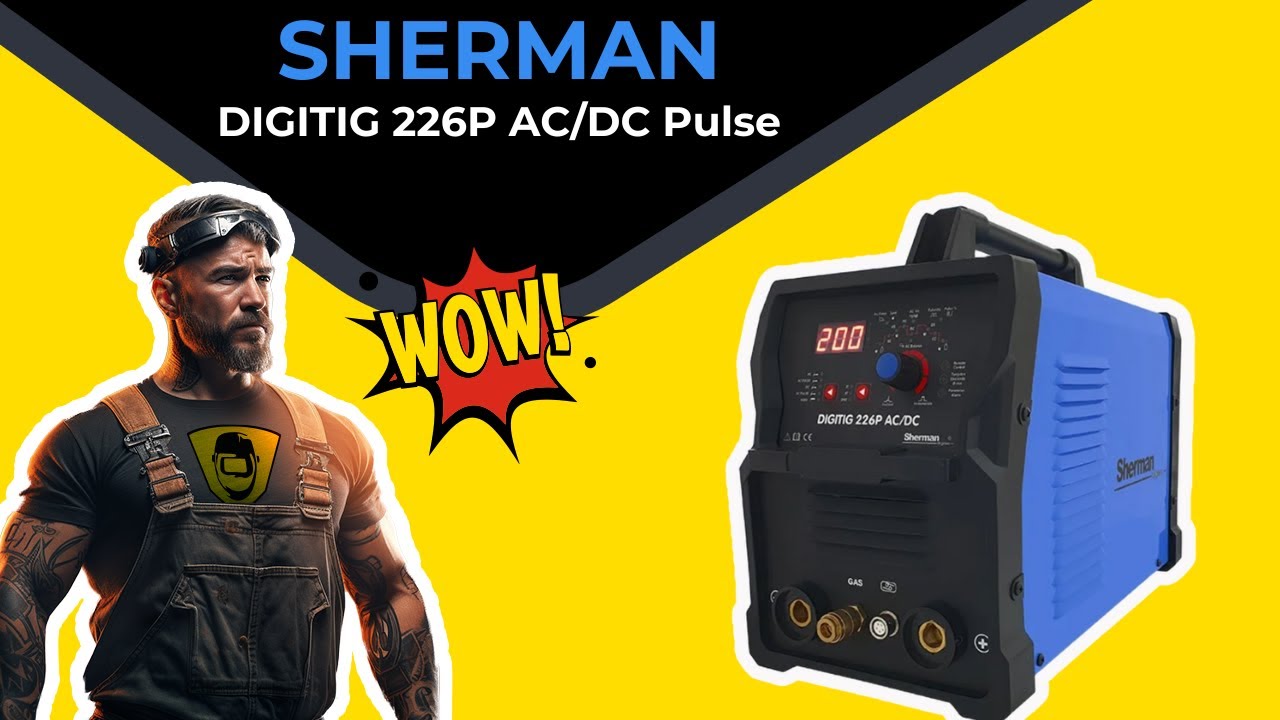 Spawarka Sherman DIGITIG 226P AC/DC Pulse - zestaw