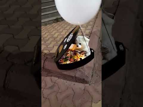 تعلم تنسيق الورد الطبيعي بوكس ورد مع بلوين هيليوم