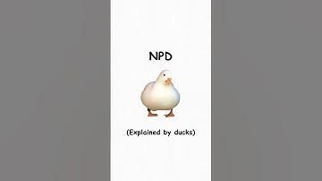Narcissistic personality (explained by ducks)