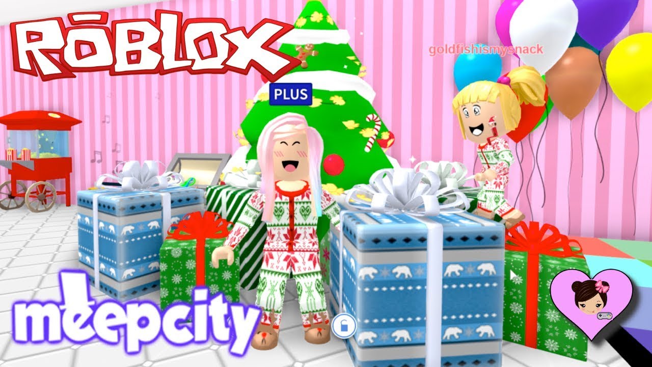 Roblox Meep City Christmas Holiday Party With Baby Goldie Titi - christmas tree meep city roblox youtube