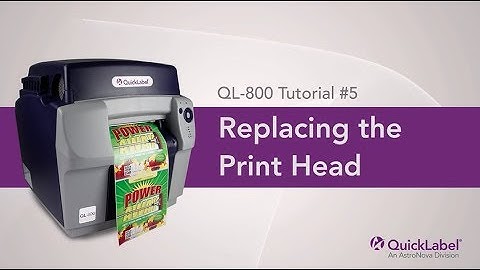 Replacing the Print Head for the QL-800