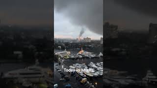 Today in Miami.       #tornado #tornadoinmiami #mami