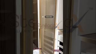 Slim openeble wardrobe door profileGlass fabric