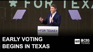 Early voting kicks off in Texas as Senate candidates begin final stretch of campaigning