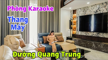 Bán nhà Gò Vấp Có Thang Máy Trục Quang Trung 2 Mặt tiền Trước Sau Vị Trí Đẹp đường 10m sát Công Viên