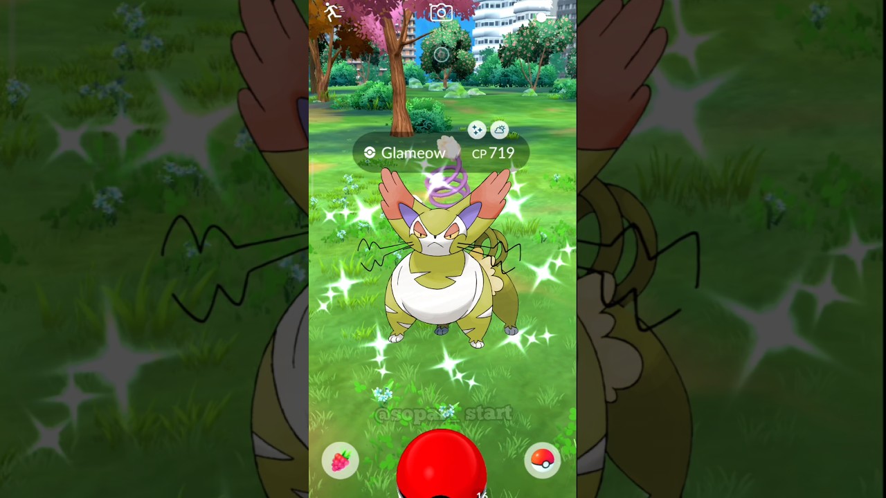 Getting Lucky With ✨Shiny Glameow in pokemon go 