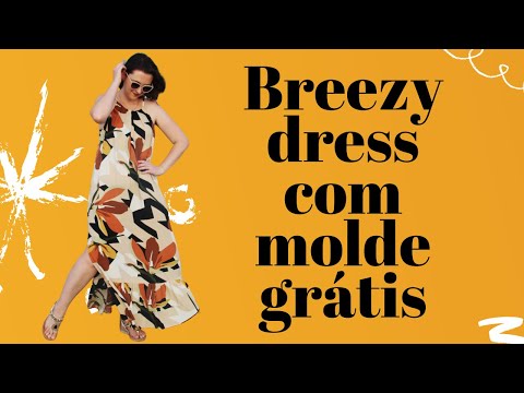 Vestido amplo ou breezy drees COM MOLDE GRÁTIS