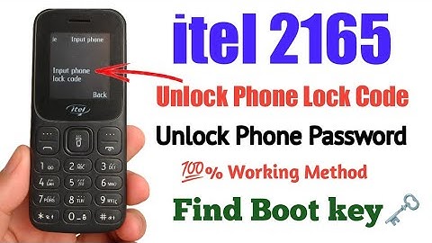Itel 2165 Unlock Phone Lock Code/password Using CM2 | Find Boot key | Factory Reset