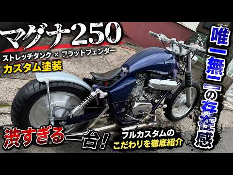 マグナ250 ニューロッド ダークナイトBLUE塗装 ストレッチダンク 新品