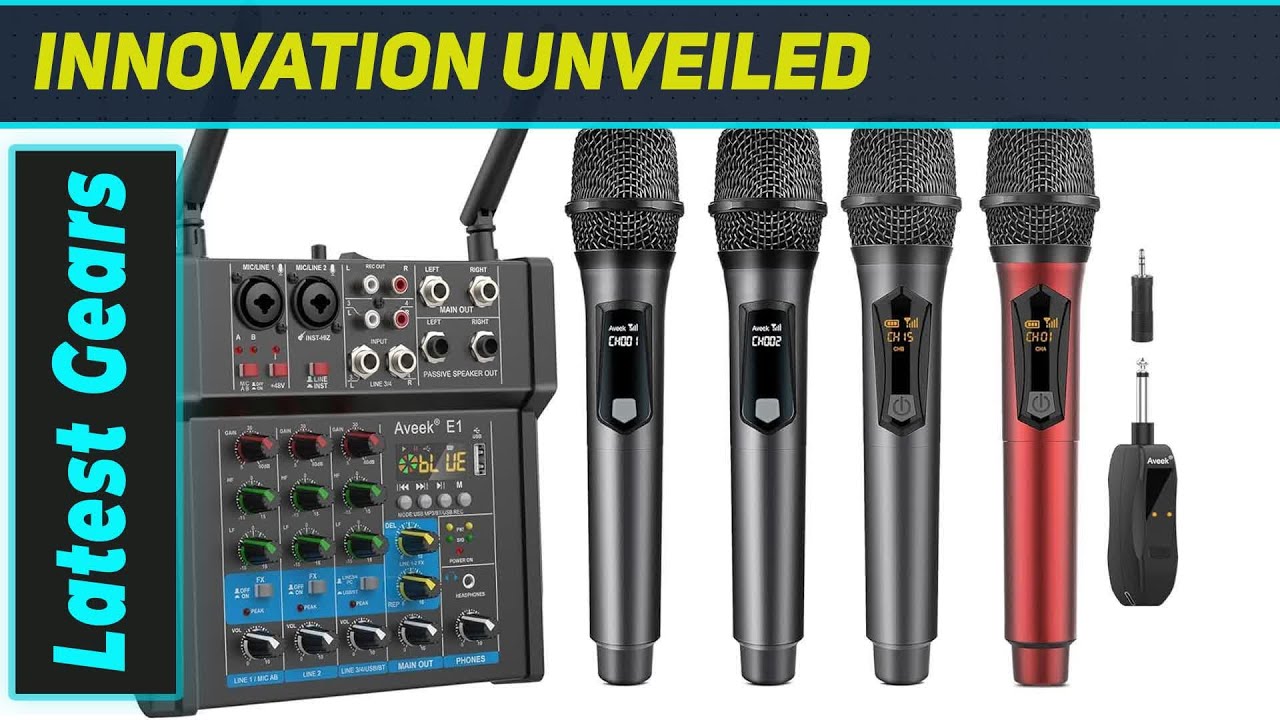 Rockville RDJ3BT 2-Channel DJ Mixer - Bluetooth, USB, Talkover