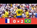 France 0  2 brazil  rai  romario masterclass 1992 friendly extended highlight  goal