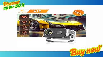 Buy VEVSHAO A12 Projector Mini Portable  LED Video Android 11.0 WIFI 6 Mirror SmartPhone for 1080P
