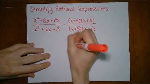 Simplifying Rational Expressions - Example 2