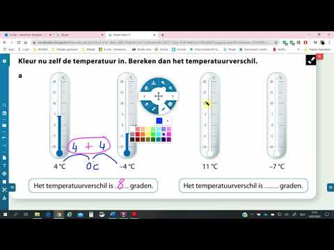 Rekenen - blok 10 les 112 temperatuurverschillen berekenen