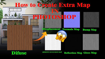 How to Make Extra Maps in Photoshop | Create Maps For Vray in Photoshop