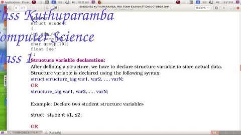 PLUS TWO COMPUTER SCIENCE :CHAPTER 1: PART 2: STRUCTURES AND POINTERS