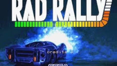 Rad Rally Arcade Coin Op 1991