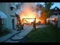 4 Firefighters Fall Through Roof of Burning Abandoned ...