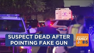 Suspect dead after reportedly pointing fake gun at Phoenix police