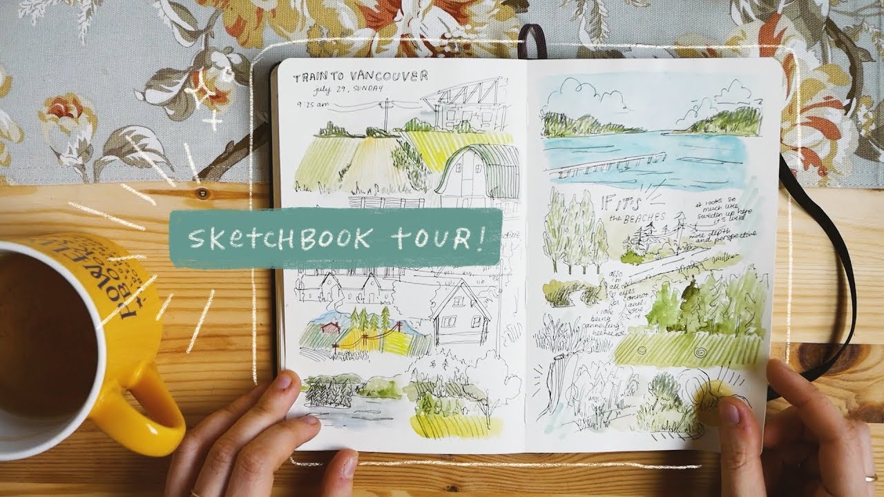 sketchbook tour ✏️✨ oct 2017 — jan 2019