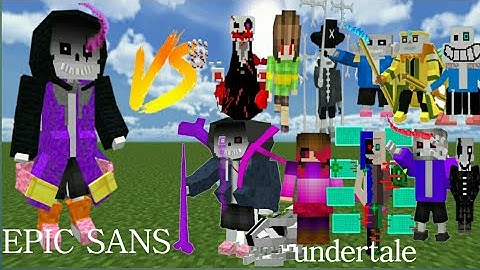 EPIC SANS V2 VS UNDERTALE GANG IN MINECRAFT!