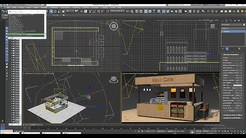 3DsMax Tutorials, Learn 3D Texturing a Food Stall from Scratch in 3dsmax ( Part 10)