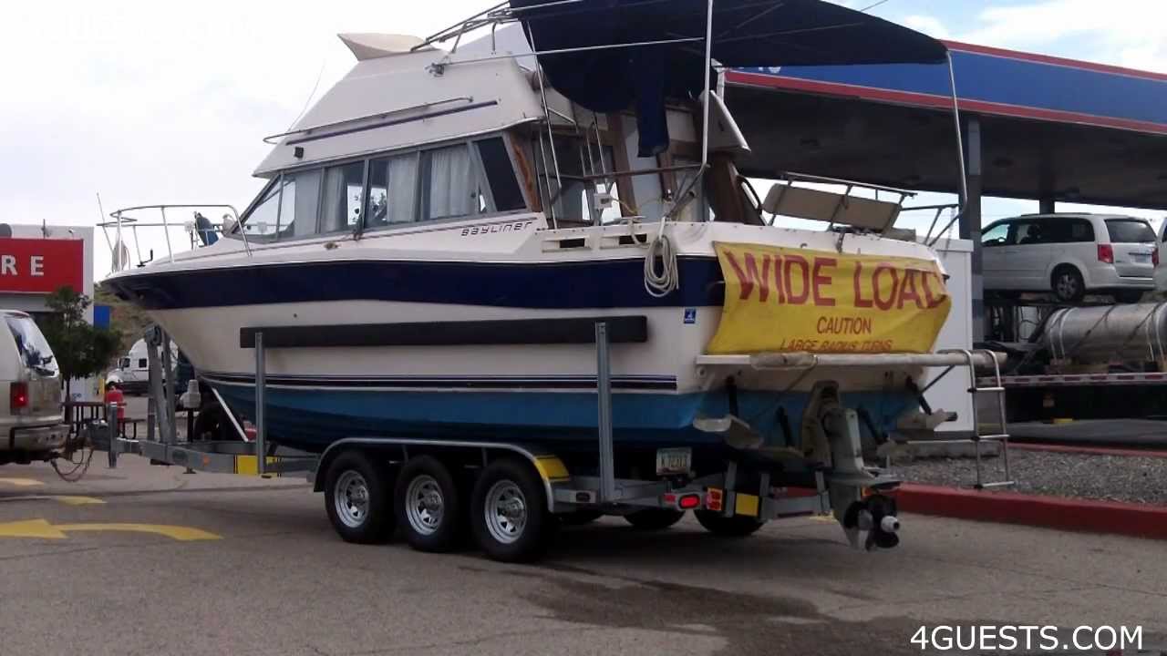 yacht on trailer