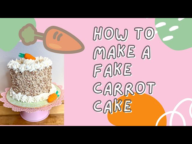 DIY Fake Carrot Cake