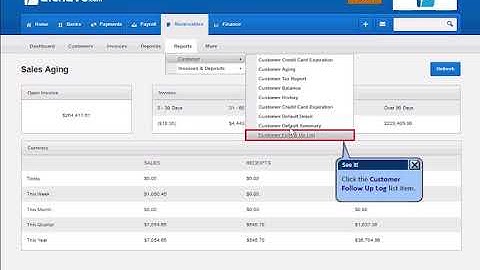 Customer Follow Up Log Report