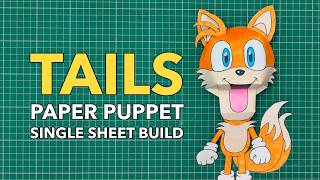 How to make a Tails Puppet - Single sheet of paper build