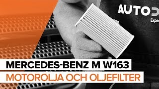 Så byter du motorolja och oljefilter, motor på MERCEDES-BENZ M W163 [GUIDE]