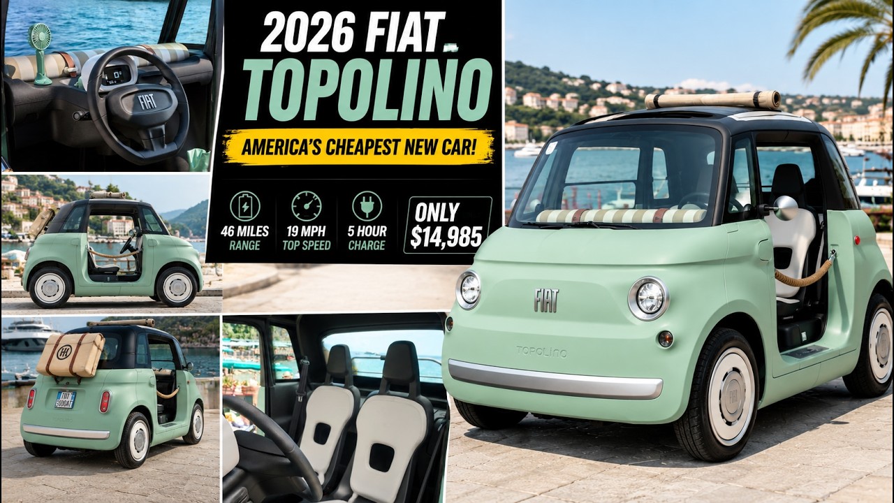 2026 Fiat Topolino Is America’s Cheapest New Car