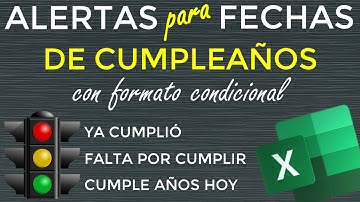 ALERTAS para FECHAS de CUMPLEAÑOS con Formato Condicional
