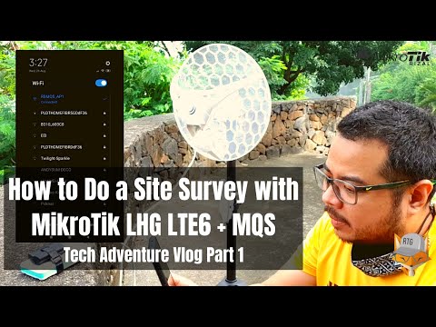 How to Do a Site Survey with MikroTik LHG LTE6 + MQS Part 1 (English Subtitle)