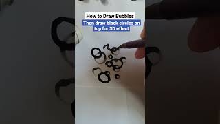 Bubbles 泡泡 -- Chinese Japanese Ink Brush Painting Sumi-e For Kids 簡易兒童水墨畫教學