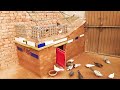 Bricklaying Model _  How to make a Pigeon house with bricks and clay