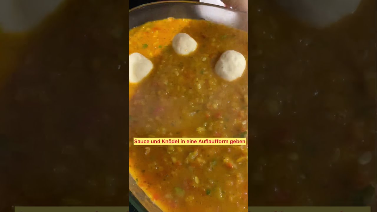 Mit Gorgonzola gefüllte Knödel, überbacken - YouTube