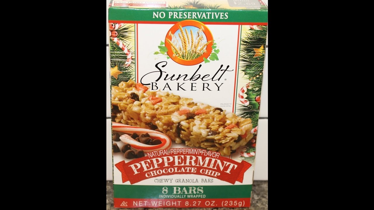 Sunbelt Bakery Peppermint Chocolate Chip Chewy Granola Bar Review