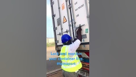 How to seal and monitor your container from tema port. #container #casbroker