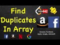 Find All Duplicates in an Array | LeetCode 442 | C++, Java, Python