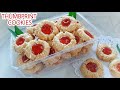 STRAWBERRY THUMBPRINT COOKIES | KUE KERING SAJIAN UNTUK LEBARAN