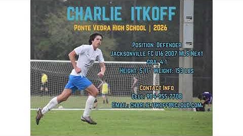 U16 MLS Next Season Highlights 2022-23 | Charlie Itkoff | 2026 | Defender | Jacksonville FC
