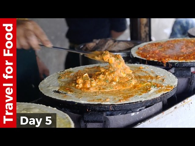Mumbai Street Food Day - Paneer Tikka Dosa, Pav Bhaji, Bhel Puri, and Sev Puri | Mark Wiens