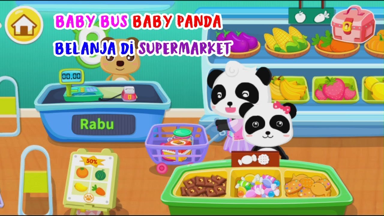 Baby Bus Baby Panda Kartun  Animasi  Anak  Lucu Video 
