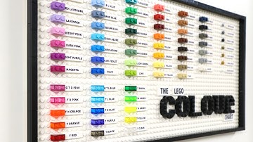LEGO Colour Chart - A Modern, Fresh Design for the Studio!